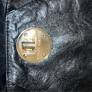 Elliott Lucca black w/gold hardware shoulder/crossbody bag 11”x7”